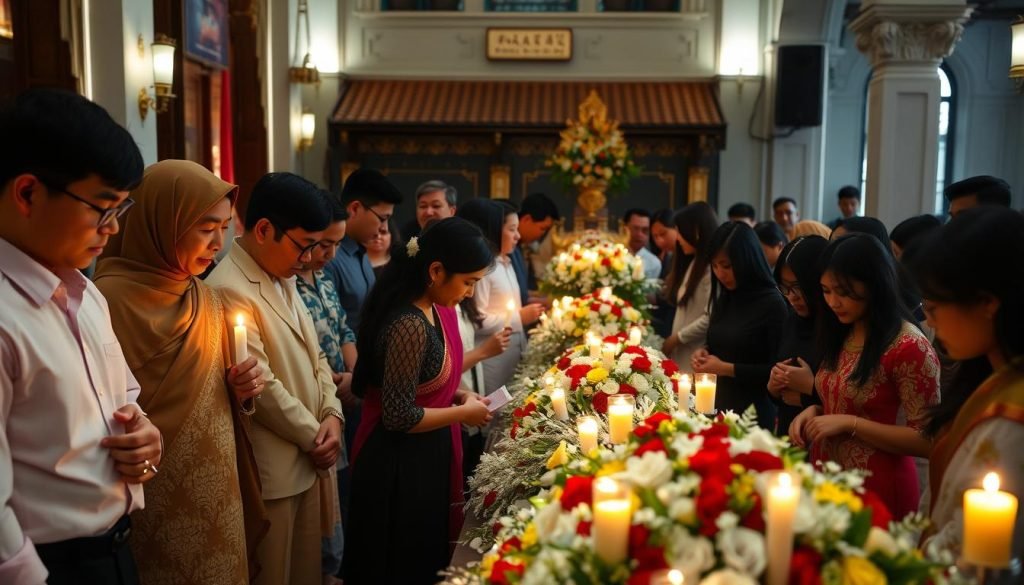 funeral gathering