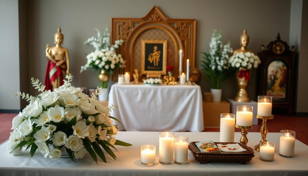 preparing for a funeral wake