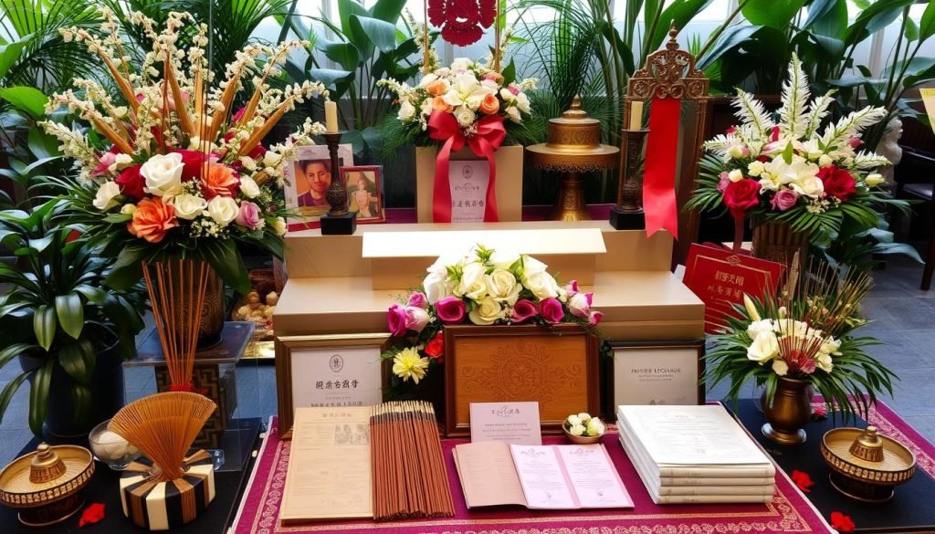 traditional funeral tributes in Singapore