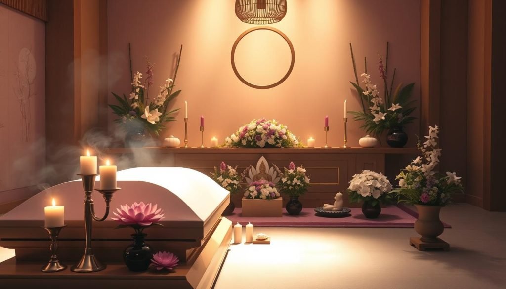 components of buddhist funeral