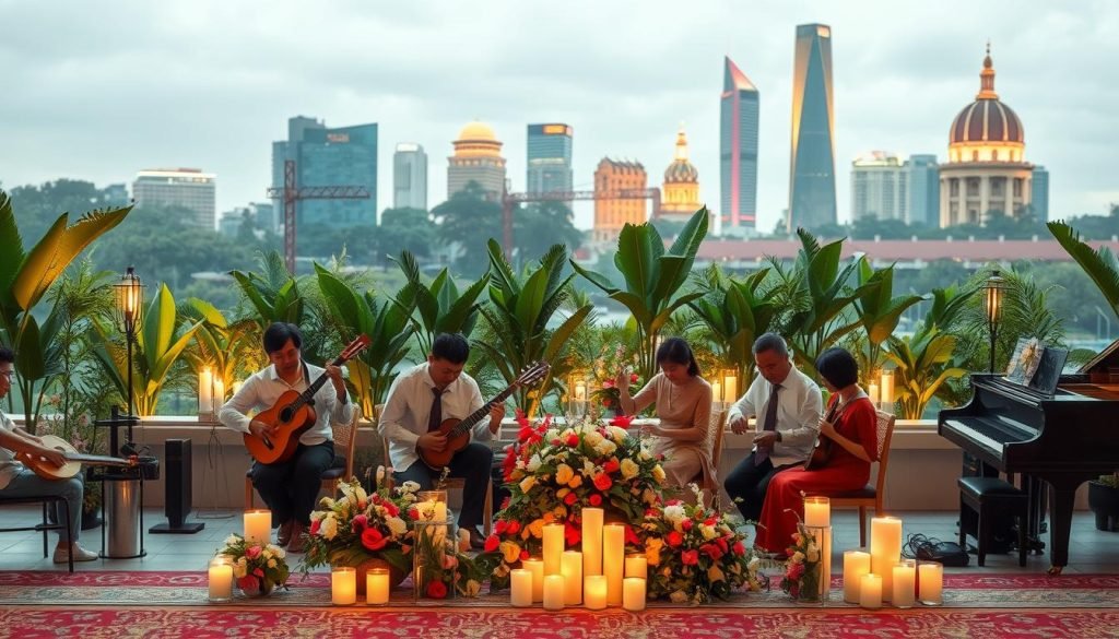 cultural funeral music and religious funeral songs influence in Singapore