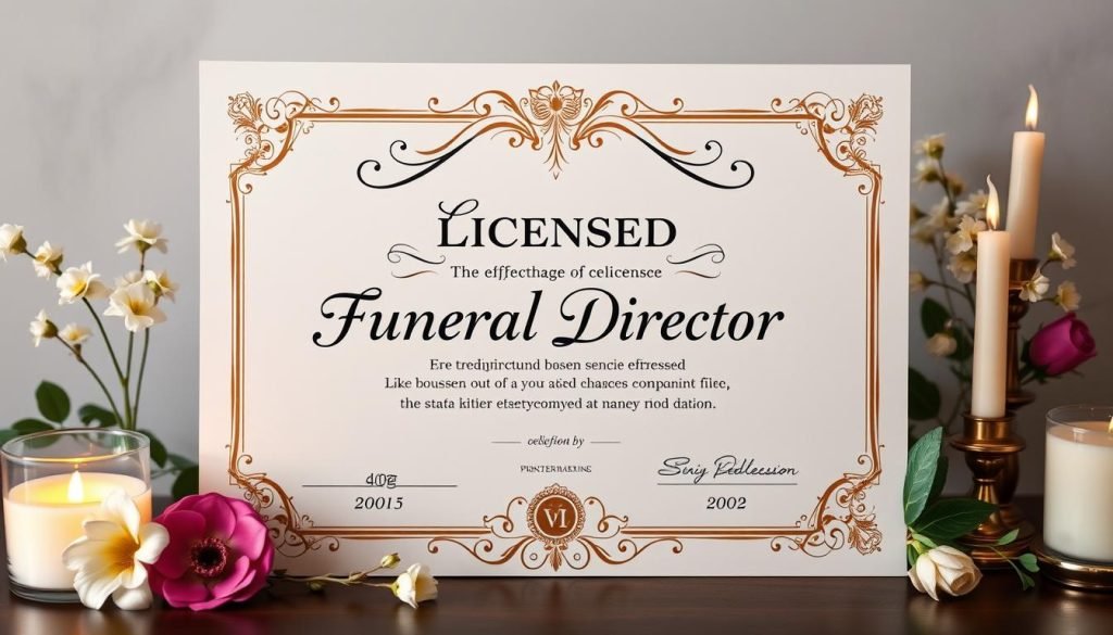 funeral director certification