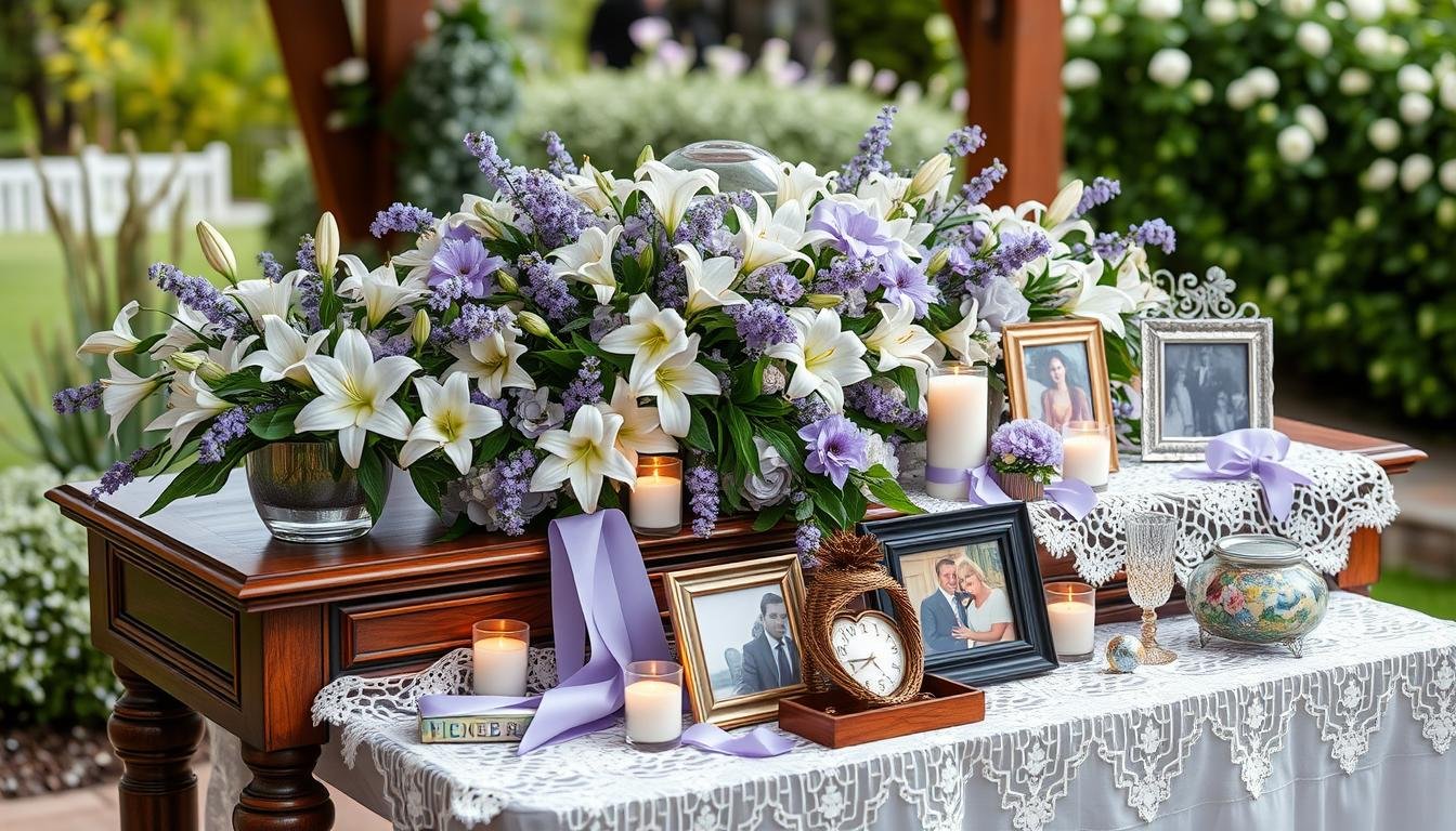 funeral table ideas