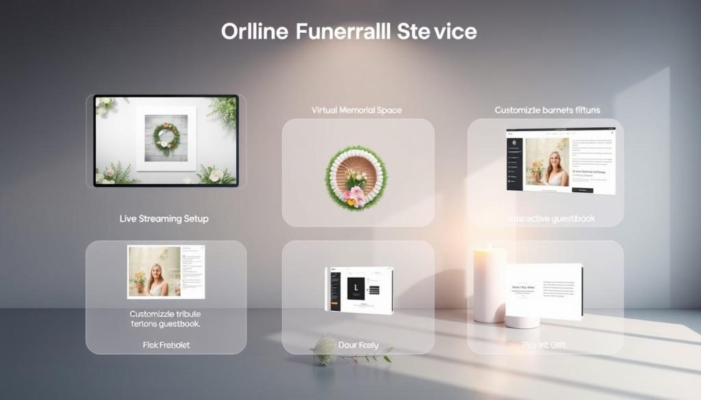 online funeral services features