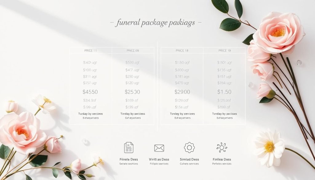 transparent pricing funeral package options